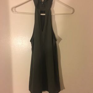 Mock-Neck top with key hole cutout